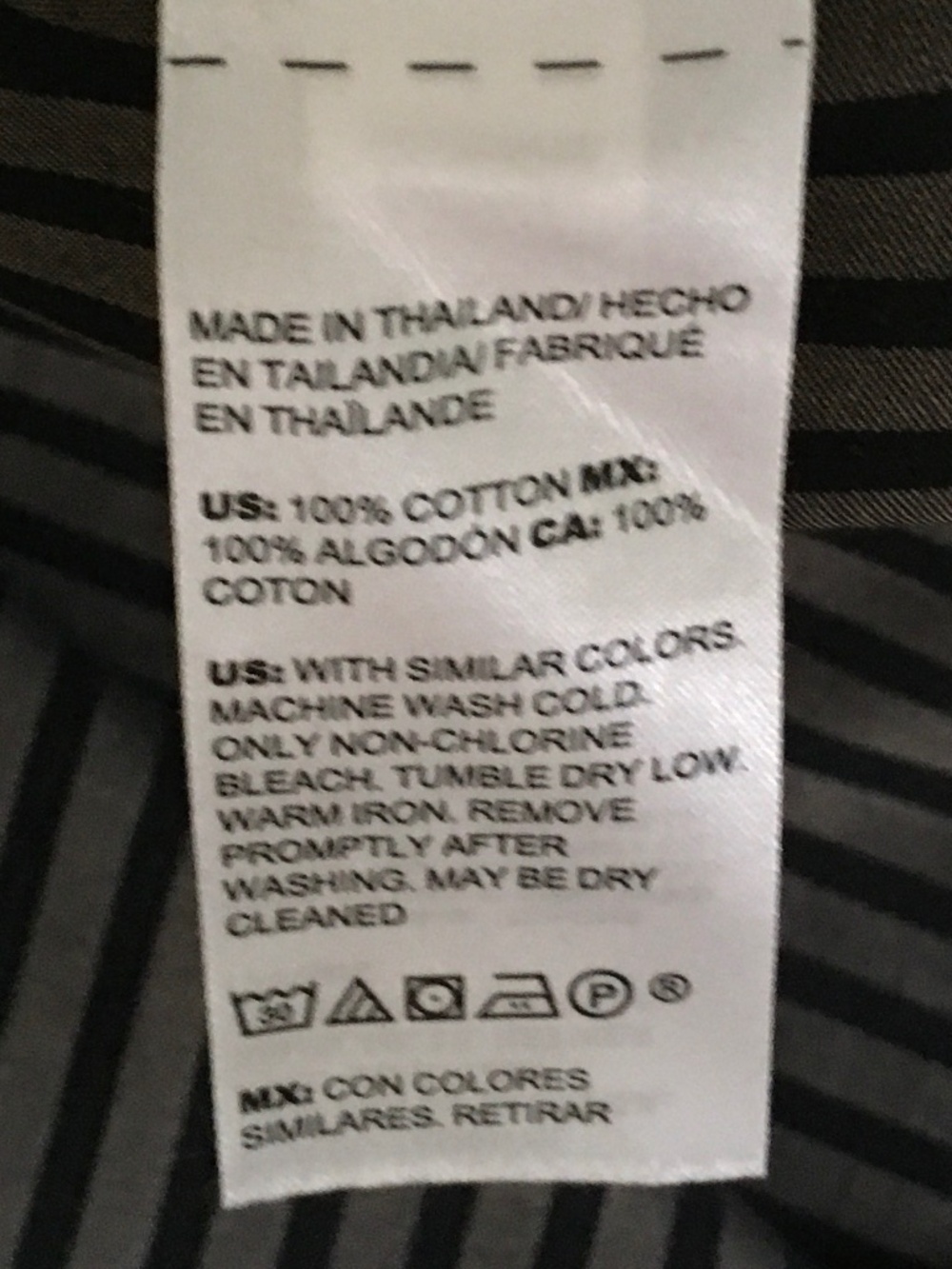 Chico’s size 3 (L/XL) no iron 100% cotton button-up blouse with French cuffs - Picture 5 of 5